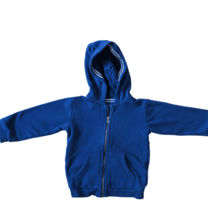 M&S Zip up Hoodie Navy Blue // 12-18 months