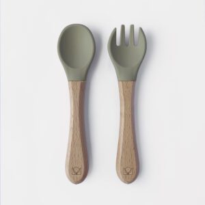 Sage Green - Fork & Spoon Set