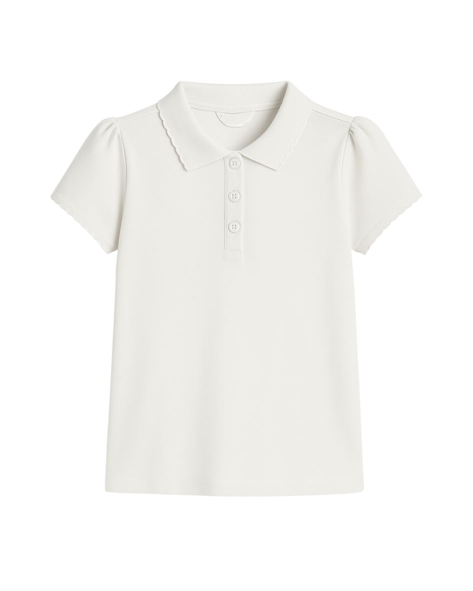 West Didsbury Girls Unbranded White Polo Shirt