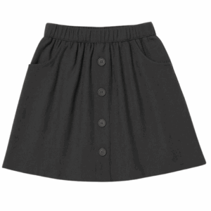 Carbeile Primary School Grey Skirt - Straight with Buttons Down Front