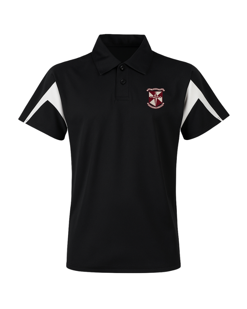 St Pauls Black PE Top