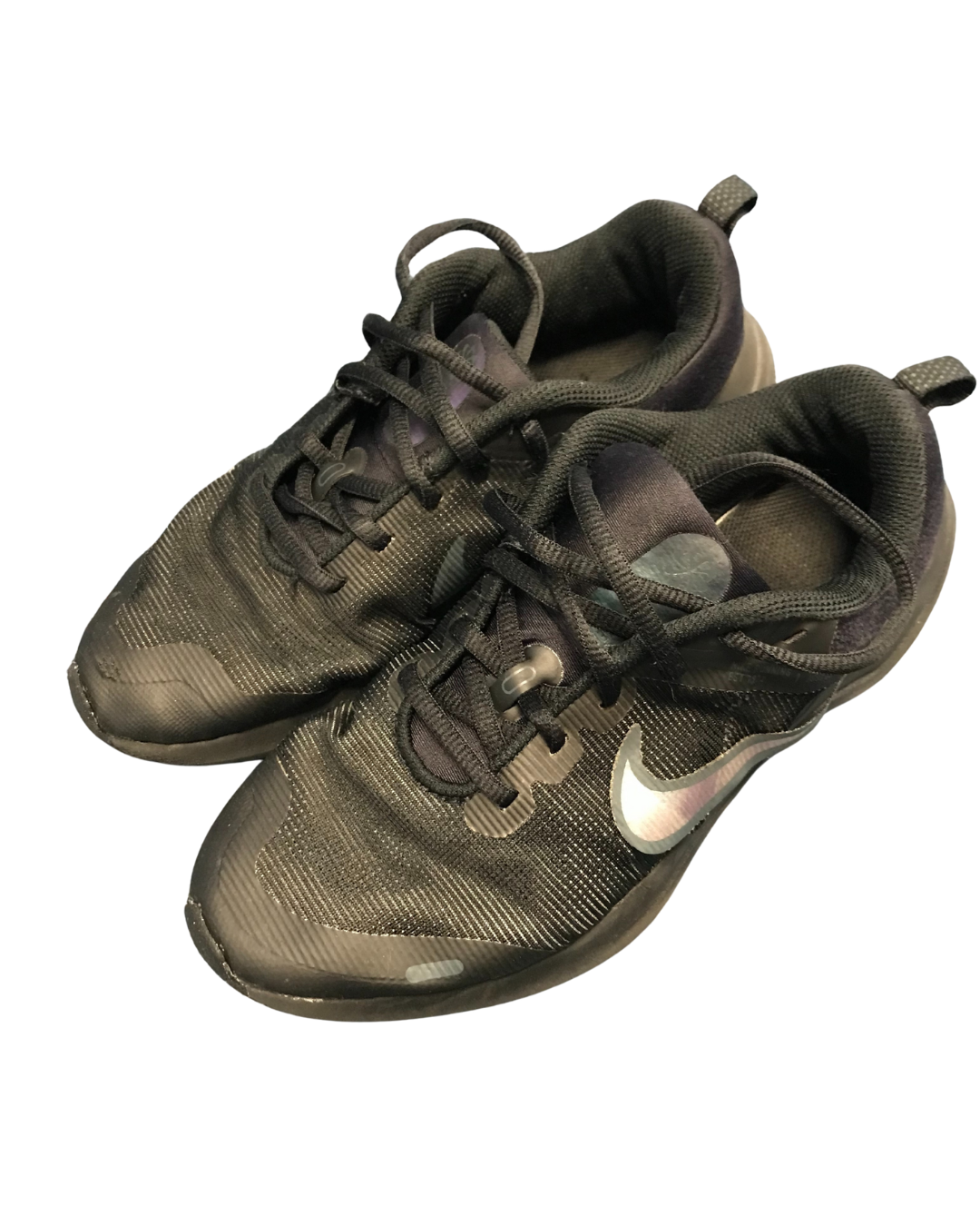 St Pauls Nike Black Trainers with Pink Tick Size 3.5