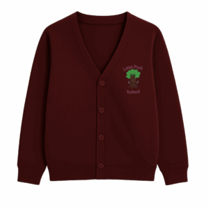 Leas Park School Burgundy Cardigan