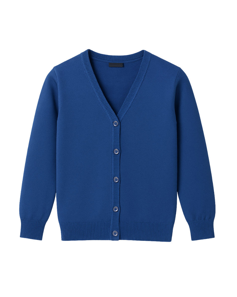 Boughton Leigh Blue Cardigan Plain
