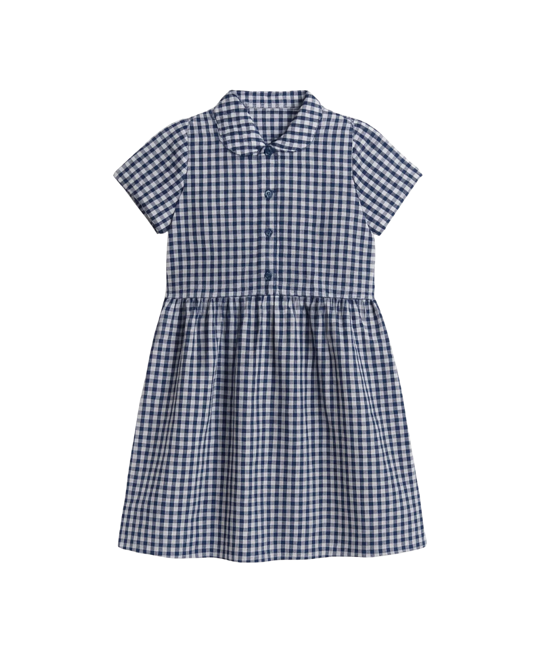 West Didsbury Gingham School Dress Dark Blue